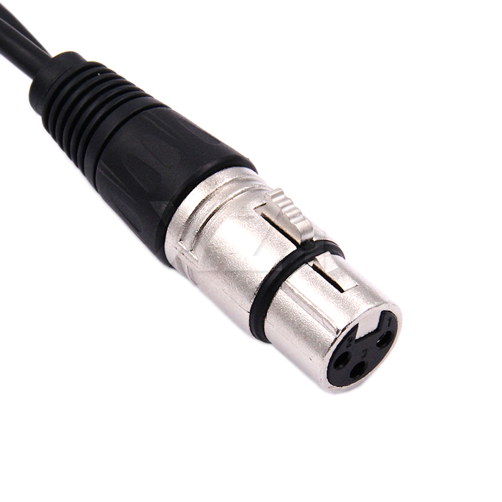 30cm 3 Pin XLR FEMALE Jack To  - Audio Splitter Y 评论和价格