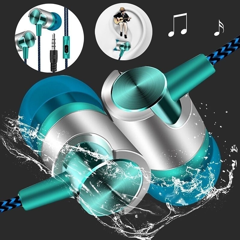 9D Stereo Wired Headphones Bas - Wired Earphone Mic 评论和价格